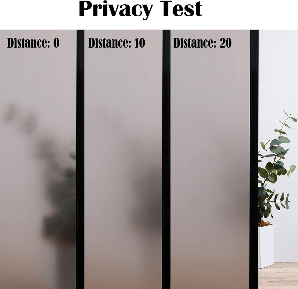 Niviy Window Darkening Film Day and Night Privacy Window Cling Sun Blocking Glass Door Window Cover Gothic Decor for Bedroom,Garage, Renter House (Grey, 17.5 x 78.7 inch)