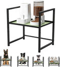 Elevated Dog Bowl Stand Raised Feeding Station 14.56" H Adjuastable | Dog Food Tray for Large Breed Dogs & Cat,No Bowl Included,6 Adjuastable Height