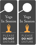 Do Not Disturb Door Hanger Sign, 2 Pack, Please Do Not Disturb Sign, Yoga In Session