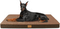 Patas Lague Orthopedic Large Dog Bed Washable Pet Sofa Mat 56''X40'' Brown | Egg-Crate Foam Dog Couch For Large Sized Dogs, Waterproof Removable Cover, Soft Pet Crate Bed With Nonskid Bottom