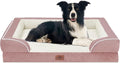 Comfort Expression Waterproof Orthopedic Dog Beds for Large Sized Dog | Supportive Egg Crate Foam Large Pet Bed with Removable Bolster, Dog Couch with Washable Cover & Non-Slip Bottom, 36x27 Inch