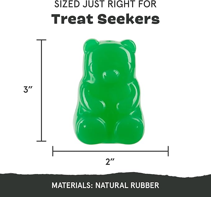 Barkbox Munchie The Bear Dog Toy for Treat Dispensing and Bouncing for Dogs up to 20 lbs, Small