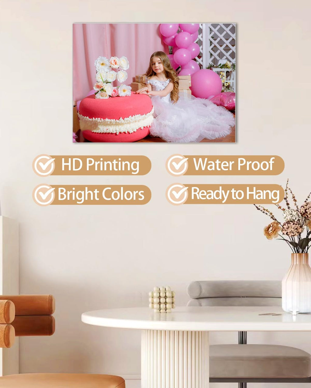 AbcCustomize Custom Canvas Prints,Transform Your Memories into Beautiful Art with Personalized Photo on Canvas,Personalized Canvas Wall Art for Home Decor, Gifts, and Keepsakes