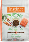 Instinct Be Natural, Natural Dry Dog Food, Raw Coated Kibble - Real Salmon & Brown Rice, 24 lb. Bag