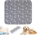 Puppy Pads with Pheromones,Washable Puppy Pee Pads for Dogs,Reusable Puppy Pads Washable for Dogs & Cats, Washable,Durable Leak-Proof & Anti-Slip Pet Training Pads for Home & Trave(Gray,L)