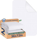 Washable Bed Pads 36" x 72" - 2 Pack, White, Waterproof Bed Pads for Incontinence, Bed Wetting Pads for Bed, Sofa, Floor, Resuable Underpads for Adults, Seniors, Pet