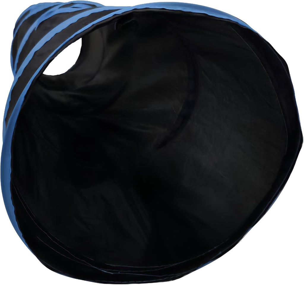 iCAGY Cat Tunnel for Indoor Cats Interactive, Rabbit Tunnel Toys, Pet Toys Play Tunnels for Cats Kittens Rabbits Puppies Crinkle Pop Up Black 45"