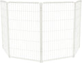 FXW Homeplus Unleashed Indoor Dog Playpen - Stress-Free and Safe Play, Heavy Duty 45 Inch 4 Wire Panels Dog Pen for Large Dogs, White│Patented