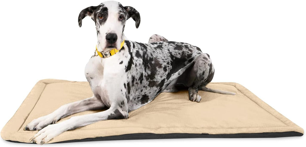 K9 Ballistics Tough Ripstop Dog Crate Pad - Durable & Machine Washable with Non-Skid Bottom and 120-Day Warranty, Fits 54" Wire Crates - XX-Large, Sandstone