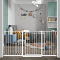 Extra Wide Long Baby Gates 62-67 Inch Stairs Doorways Pet Dog gate Indoor Outdoor Pressure Mount No Drill Walk Through Safety Child Gate