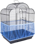 Bird Cage Cover, Breathable Washable Mesh Seed Catcher Seed Catcher Guard Net Cover Large Size Bird Cage Good