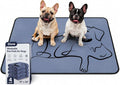 4 Pack Washable Pee Pads for Dogs 18"x24", Reusable Training Puppypads Absorbency Non-Slip & Leak-Proof for Pet Whelping Box Playpen Crate Sofa Bed Floors (Gray)