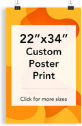 Custom Poster Print, 22x34, Upload Any Photos/Images, Personalized Photo Prints, DIY Your Own Poster, Photo to Poster Printing