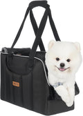 Dog Purse Carrier for Small Dogs Cats Rabbits Up to 12lbs, Lightweight Pet Sling Carriers with Crossbody Strap, Portable Puppy Soft Sided Tote Bag Carrier for Vet,Hiking,Travel Black