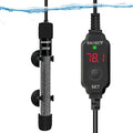 Mini Submersible Aquarium Heater,200 Watts Adjustable Fish Tank Heater, Built-in Thermometer, External Temperature Controller, Smart Memory, Used for 1-60 Gallons (200 Watts)