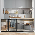 Fairy Baby Extra Wide Baby Gate 85.8-90.5 Inch Wide, Walk Through Pressure Mounted No Drill, Long and Large Tension Gate for Pet and Kids