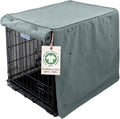 Molly Mutt Quiet Light Dog Crate Cover, GOTS-Certified 100% Organic Cotton Canvas Cover for Dog or Puppy Kennel and Cage, Washable, Free of Harmful Chemicals, Huge, Fits 36"x23"x25" Crate