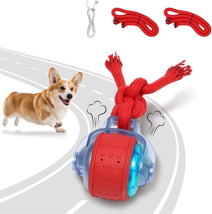 Dog Toys Interactive Dogs Ball with Super High-Speed Rechargeable Dog Toy Ball for Puppies