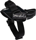 ShawnCo Essential Pro Dog Harness, No-Pull Pet Vest with 3 Leash Clips and Removable, Reflective Side Patches, Adjustable and Padded Harness for Small, Medium and Large Dogs (Midnight, M)