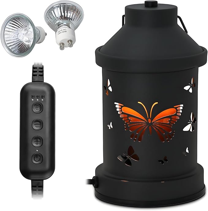 Candle Warmer Lamp Timer for Women Mom, House Warming Gifts New Home Decor, Modern Farmhouse Decor, Butterfly Candle Warmer Lanterns Vintage for All Jar Candles