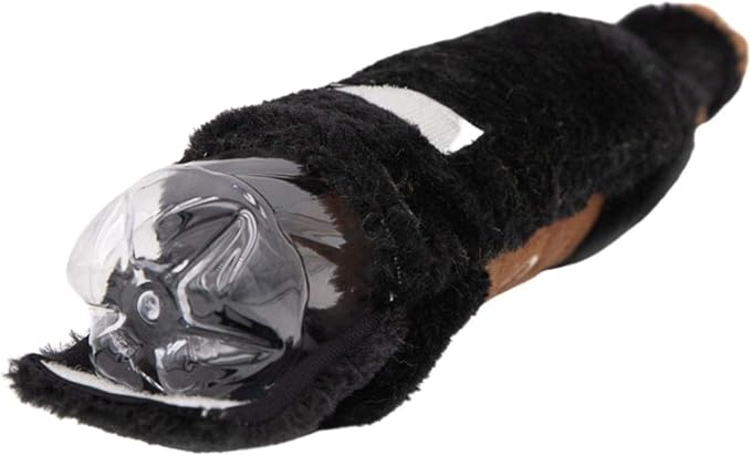 ZippyPaws Happy Hour Crusherz - Zippy Paws Dog Toy for Large and Small Dogs, Crinkle Dog Toy with No Stuffing, Squeaky Dog Toy Pack of 1, Stout