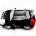 BADASS SHARKS Car Shaped Dog Cat Bed Pet House Cool Teddy Sofa Puppy Nest 70x50cm Cushion Kitten Padded Kennel Soft and Cozy Pet Bed with Cat Bed Mat Pillow and Car Design | Plush velvet car shaped pet bed with non-slip base for small dogs & cats, mach...