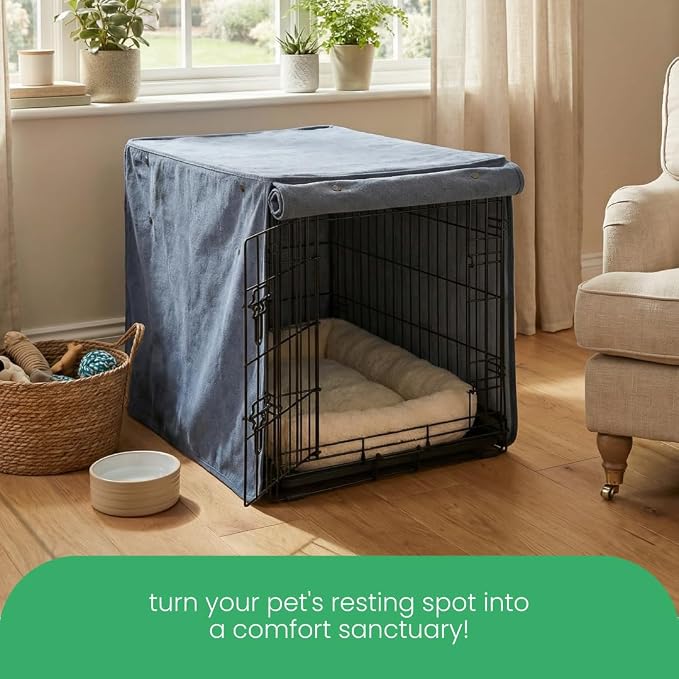 Molly Mutt Dragonstone Dog Crate Cover, GOTS-Certified 100% Organic Cotton Canvas Cover for Dog or Puppy Kennel and Cage, Washable, Free of Harmful Chemicals, XX-Large, Fits 48"x30"x33" Crate
