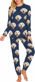 MyPupSocks Custom Face Pajamas Sets for Women, Personalized Photo Sleepwear XS-XXL