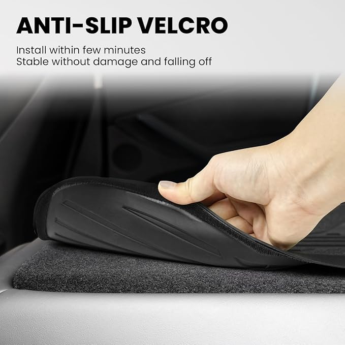 LASFIT Backrest Mats for Jeep Gladiator JT 2020-2025 2026 Rear Trunk Seatback Mats All Weather TPE Custom Fit Accessories, Black