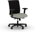HON Convergence Ergonomic Office Chair, Breathable Back Support Mesh, Adjustable Arms, Computer Chair with Lumbar Support, Rolling Swivel Wheels, Comfortable Synchro-Tilt Recline, Fabric, Fog