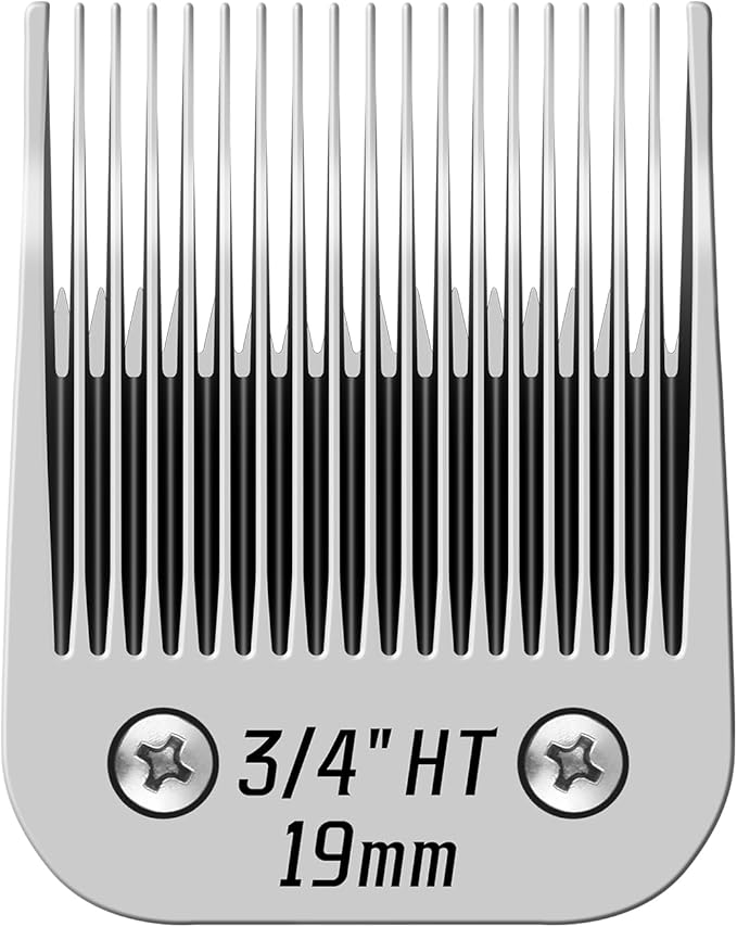 3/4" HT Pet Dog Grooming Detachable Blades,Compatible with Andis,Oster A5,Wahl KM10 Clippers,Cut Length 3/4" (19mm)