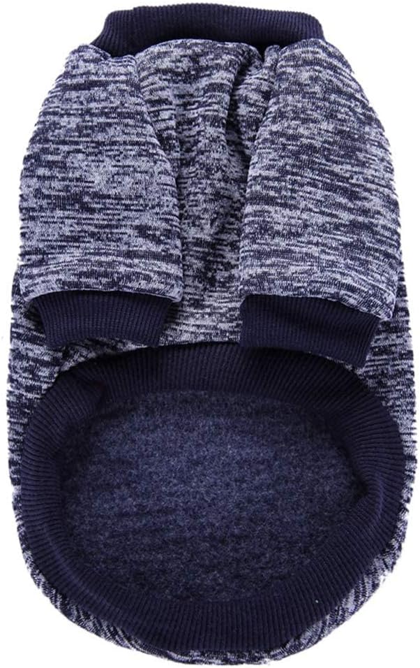 Jecikelon Dog Clothes Dogs Sweater Soft Puppies Clothing Winter Puppy Sweaters Warm Outfit for Dogs Small XXS XS Cat Apparel (X-Large, Navy Blue)