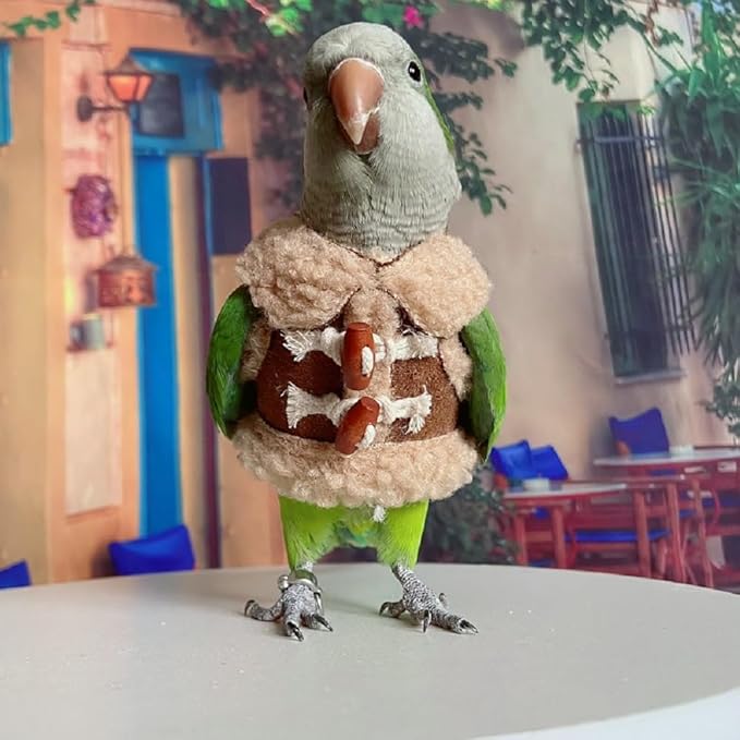 Bird Diaper Flight Suit Parrot Costume pet Animal Costume, Applicable to Birds and Parrots Warm Supplies. (5XL)