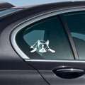 WIRESTER 6 inch Clear Vinyl Decal Sticker Decoration for Car Window (Or Any Flat Surface) - Boston Terrier Dog Lying Down Looking Up