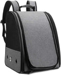 Bird Carriers Pet Parrot Backpack Bird Travel Carrier Outerdoor Breathable Hiking 1Pcs Gray