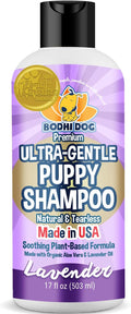 Puppy Shampoo, Tearless & Extra Gentle for Sensitive Skin, Made in USA 17oz