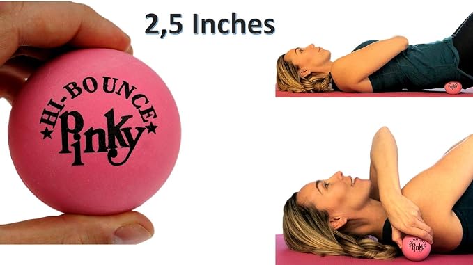 JA-RU Hi Bounce Pinky Ball (6 Balls) – Solid Pink Rubber Bouncy Balls for Kids, Outdoor Playground Toys, Stress Relief Toy & Massage Balls, Bulk Party Favors & Classroom Prizes. 976-6p