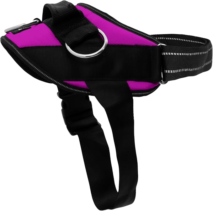ShawnCo Essential Dog Harness, No-Pull Pet Vest (Orchid,XL) | 3 Leash Clips, Easy On, No-Choke, Reflective, Adjustable Fit, Padded Comfort, Control Handle, For Small, Medium & Large Dogs