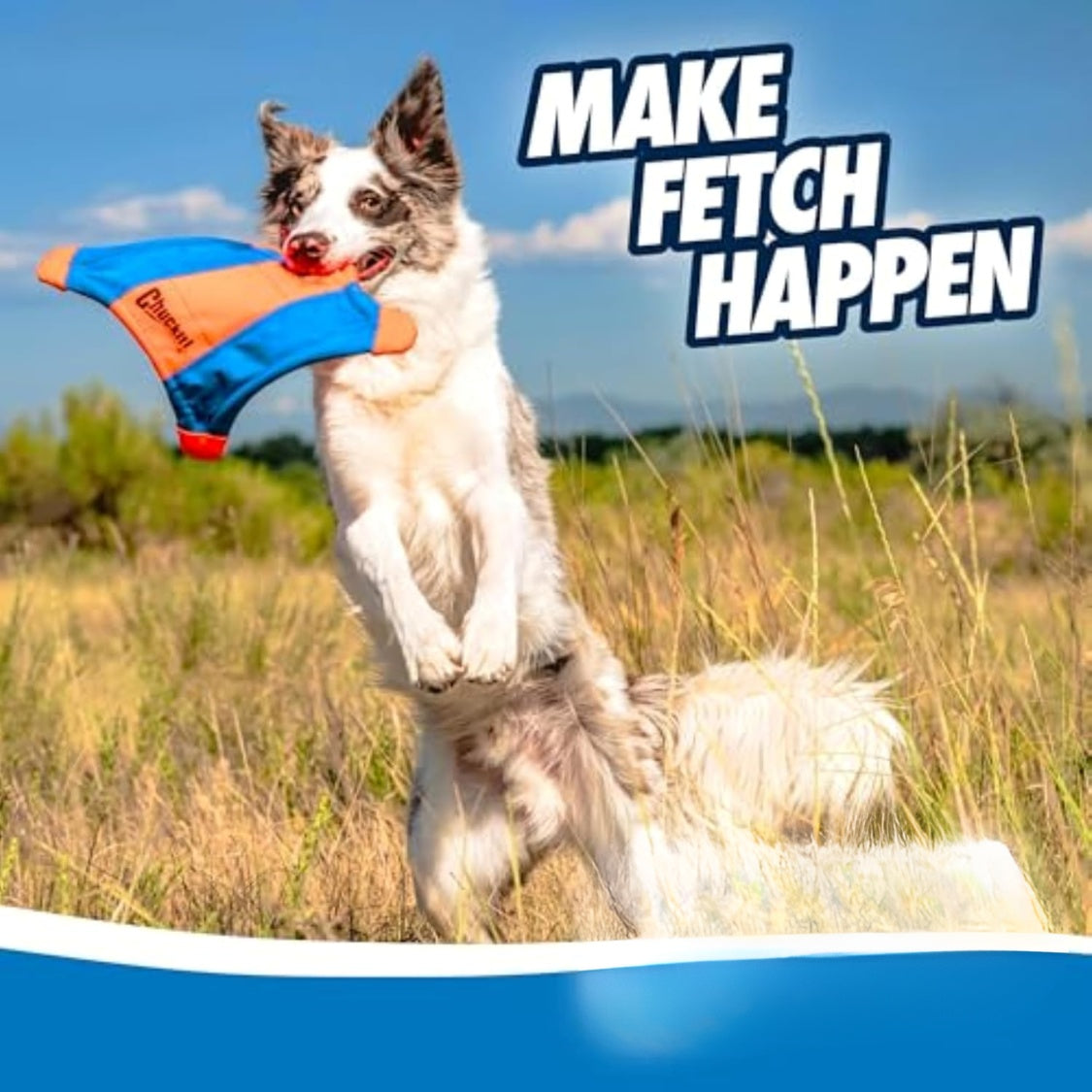 Flying Squirrel Fetch Dog Toy - Water Floating Flyer - Soft And Durable Polyester Canvas Construction
