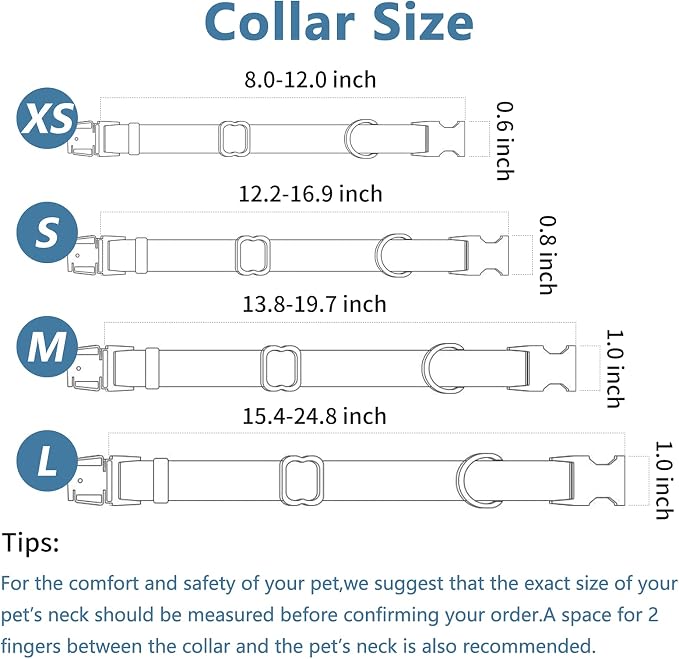 Soft Leather Dog Collar and Leash (6.6') Set - Stylish Rose Gold Heavy Duty Metal Buckle, 4 Adjustable Lengths Leash for Small Medium Large Dogs - Comfortable & Easy to Clean Pink XS(8"-12")
