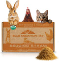 Blue Mountain Hay | Organic Bedding Straw (10 lb) | Natural Pet Bedding & Insulation for Rabbits, Guinea Pigs, Goats, Chickens, Stray & Feral Cats, and Small Animal Shelters