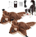 Flying Bat Dog Toy, 2026 New Flying Bat Toy for Dogs, Flapping Wings Interactive Pet Toy with Chirping Engages Cats and Dogs, Detachable Usb Rechargeable, Hanging and Ground Play ，Sugar Glider：2PCS