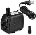 DOMICA 220GPH Ultra Quiet Fountain Pump (15W 800L/H), Small Submersible Pump for Pond, Water Feature, Aquariums, Fish Tanks, Hydroponics, Indoor or Outdoor Fountain (AC Powered)