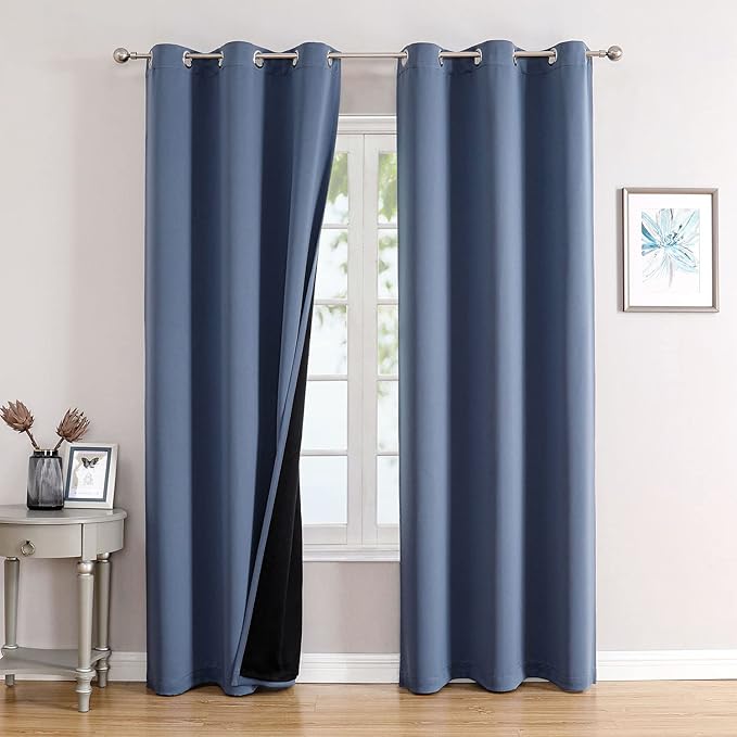 ChrisDowa 100% Blackout Curtains