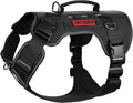 OneTigris No-Pull Easy Control Dog Harness Reflective Vest for Large Dogs | Military-grade 1000D Nylon Tactical Vest, Adjustable Dog Harness with Hook & Loop Panels for Walking, Hiking, Training