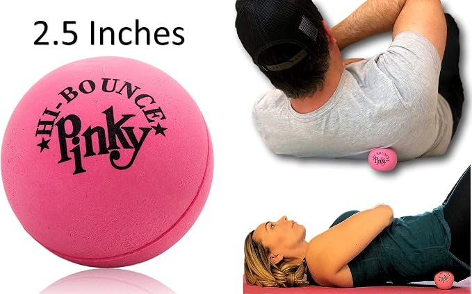 JA-RU Hi Bounce Pinky Ball (12 Pinky Balls) Rubber Bouncy Balls for Kids | Solid Pink Massage Balls, Outdoor Playground Toys, Stress Relief Toy, Bulk Party Favors & Classroom Prizes. 976-12p