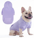 KOOLTAIL Basic Dog Hoodie - Soft & Warm Dog Hoodie Sweater with Leash Hole and Pocket, Pet Winter Coat, Cold Weather Clothes Sweatshirt for Small Medium Large Dogs Puppy Cat Boys Girls Lavender SM
