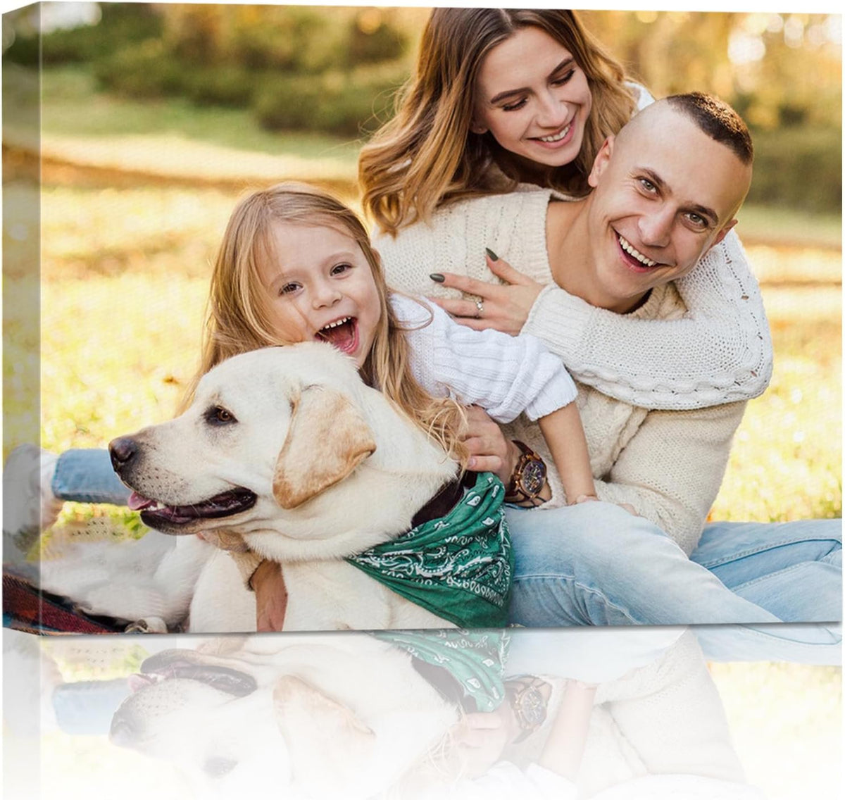 AbcCustomize Canvas Prints with Your Photos, Personalized Photo To Canvas Print for Bedroom, Living Room, Farmhouse Office Decor,Custom Canvas Wall Art for Gifts & Keepsakes, Ready to Hang