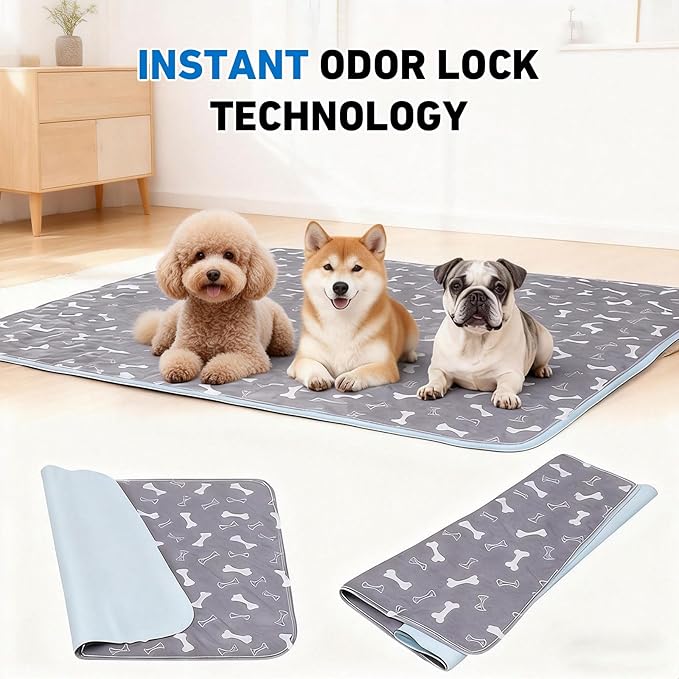 Puppy Pads with Pheromones,Washable Puppy Pee Pads for Dogs,Reusable Puppy Pads Washable for Dogs & Cats, Washable,Durable Leak-Proof & Anti-Slip Pet Training Pads for Home & Trave(Brown-2, S)