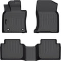 Auxko All Weather Floor Mats Fit for Toyota Camry AWD 2020-2024 TPE Rubber Liners Set Camry AWD Accessories All Season Guard Odorless Anti-Slip Floor Mats 2 Row